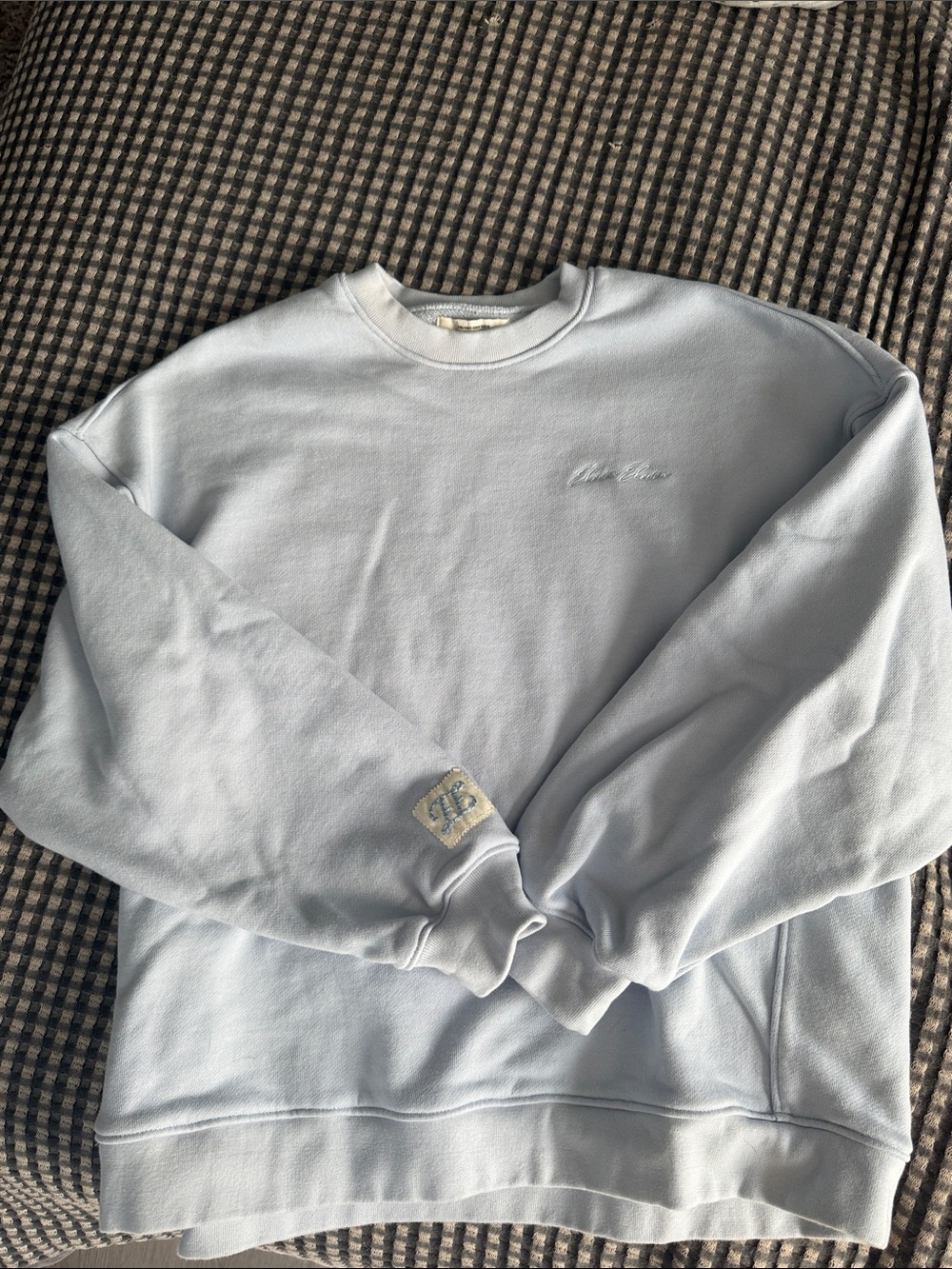 Eleven Eleven Light Blue Crewneck Sweatshirt